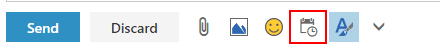 office 365 calendar email button