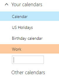 creating a new office 365 calendar