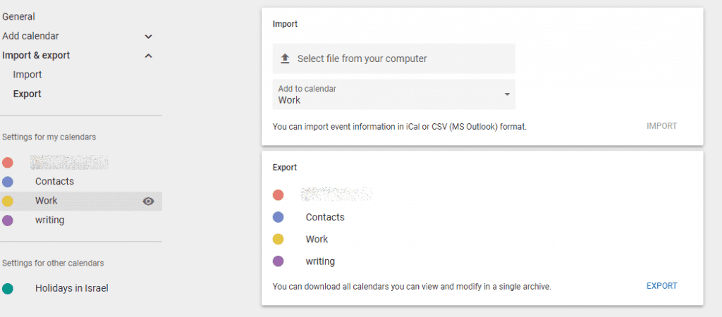 gmail export to office 365 calendar