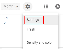 gmail website settings