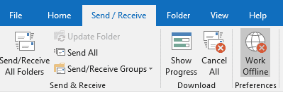 outlook calendar send and receive