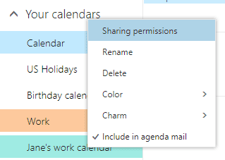your office 365 calendar settings