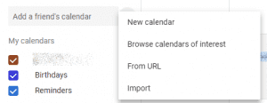 google calendar add a calendar