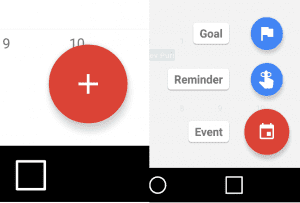 google calendar app create event