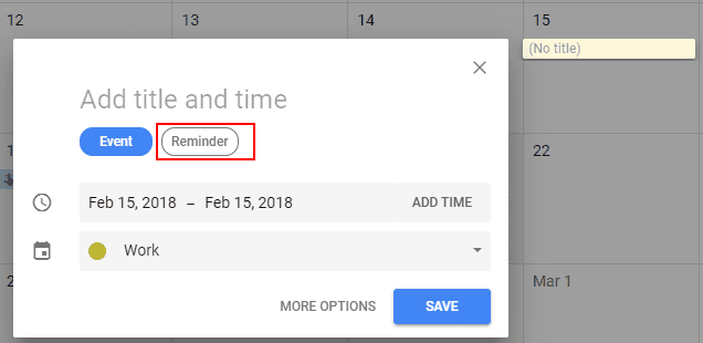 create google calendar reminder website 