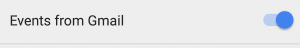 google calendar events from gmail app settings