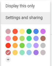 google calendar sharing settings