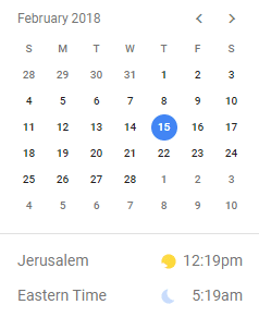 google calendar world clocks