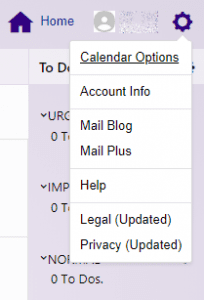 Yahoo Calendar Productivity Tip Guide - Calendar