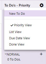 yahoo calendar to do priority view