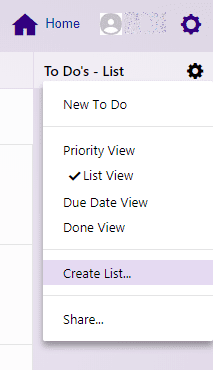 yahoo calendar to do create list