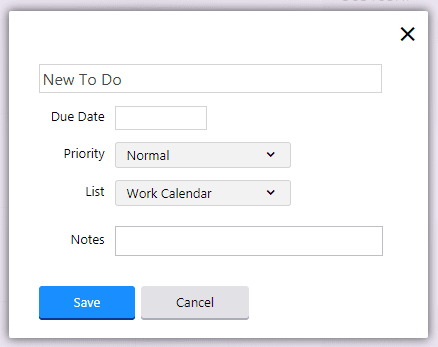 yahoo calendar create new to do