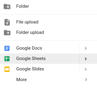 Comment choisir Google Sheets