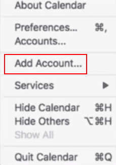 google calendar for mac drop down