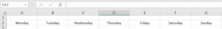 How to Create a Calendar in Excel - Calendar