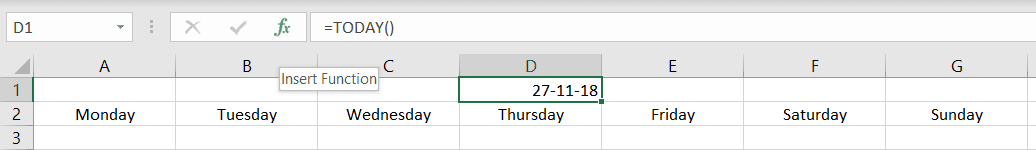 create a calendar in excel