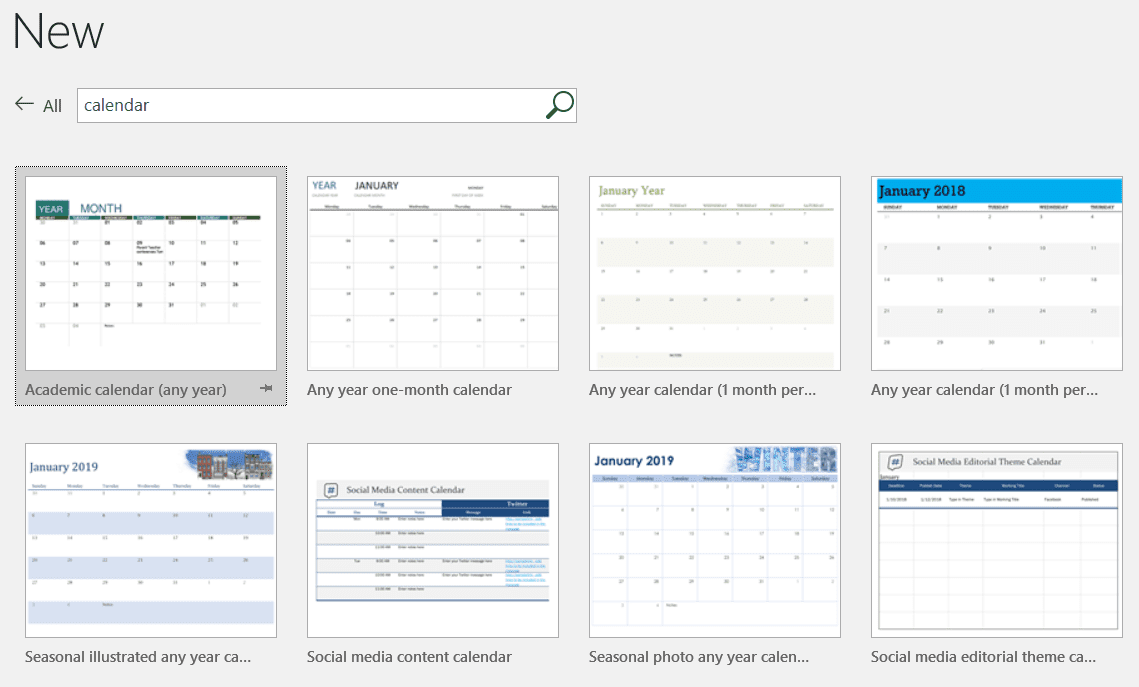 Calendar Template Excel 2018 from www.calendar.com