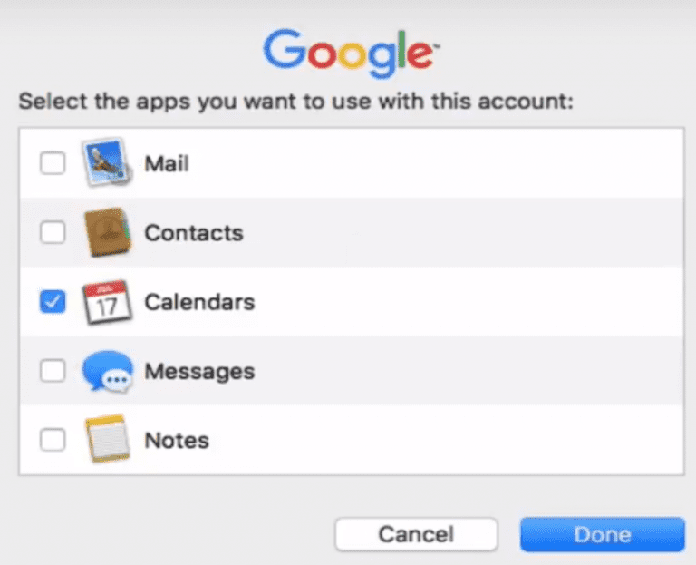 How to See Google Calendar Events on an Apple Calendar Calendar