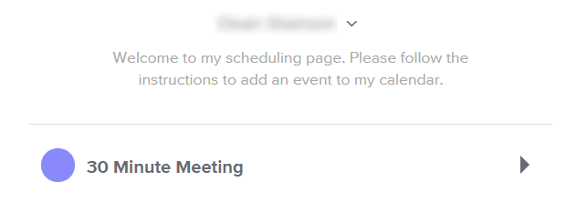 Sharing Your Scheduling Link