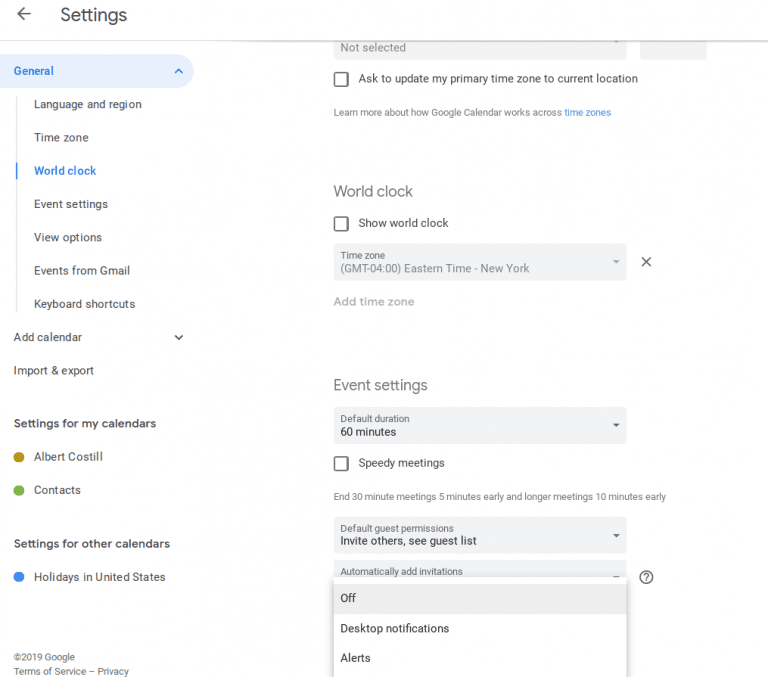 Desktop Notifications For Google Calendar 