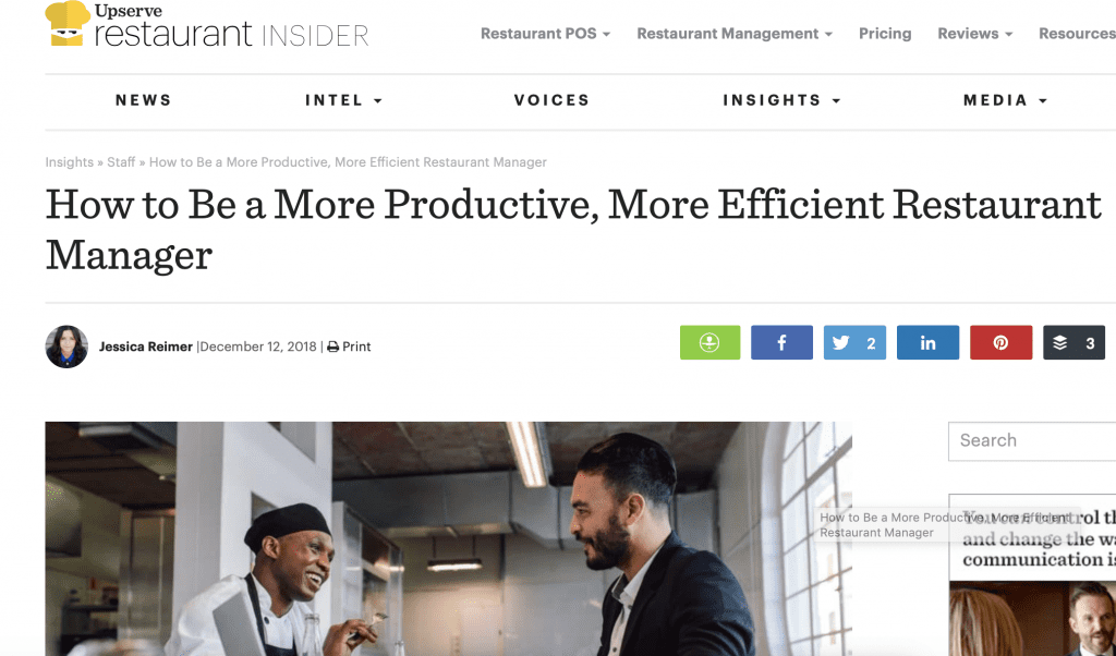Restaurant Manager Productivity Tips
