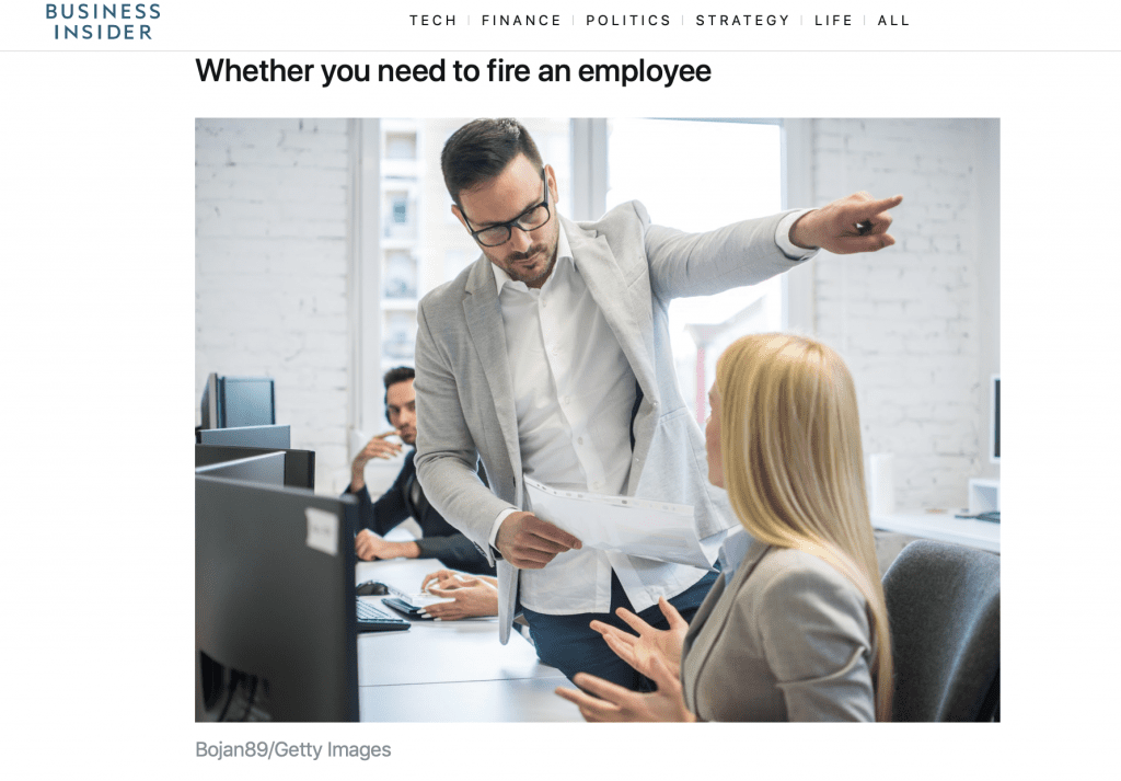 when to fire an employee