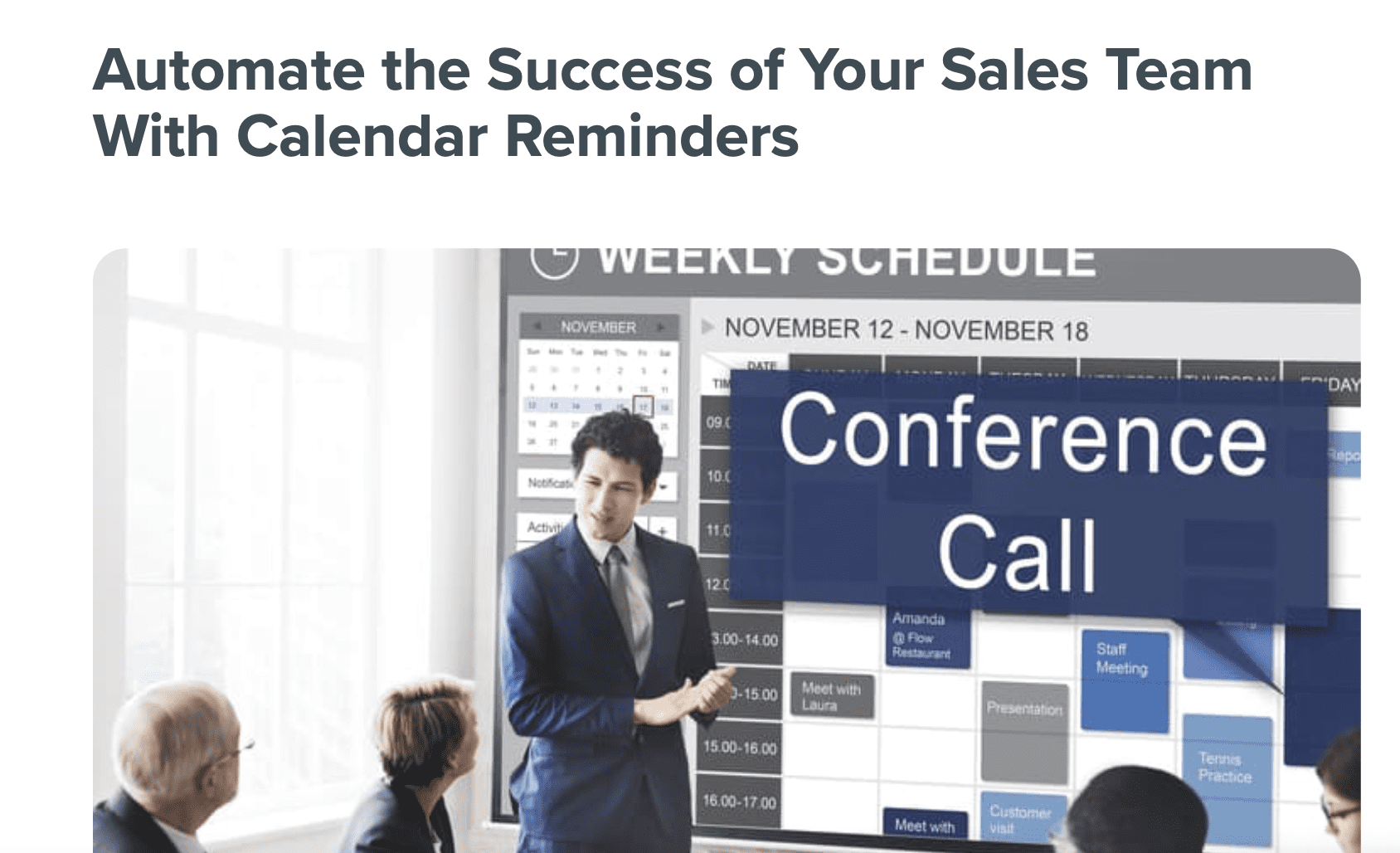 automated calendar reminders