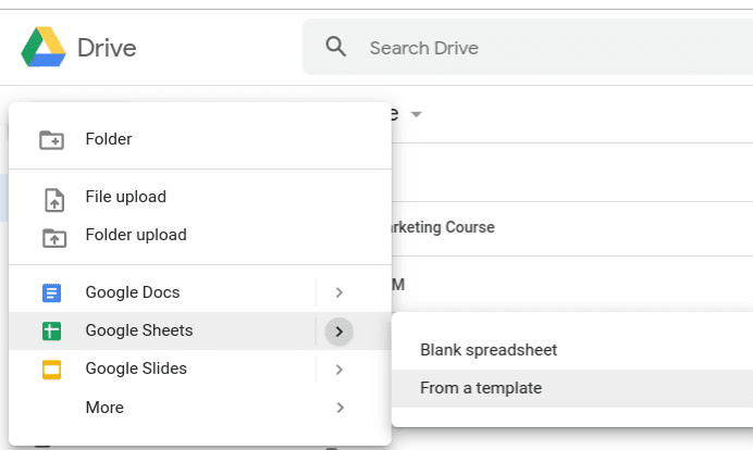 Google sheets calendar