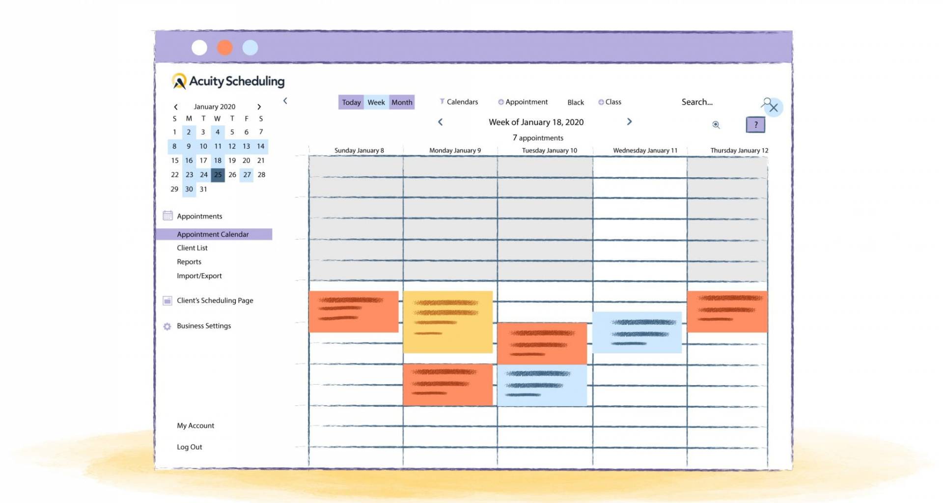 can accuity calendar export to act by sage