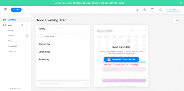 The Ultimate Guide to Any.Do - Calendar