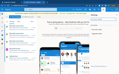 New Features on Confirmation Emails: Outlook Calendar