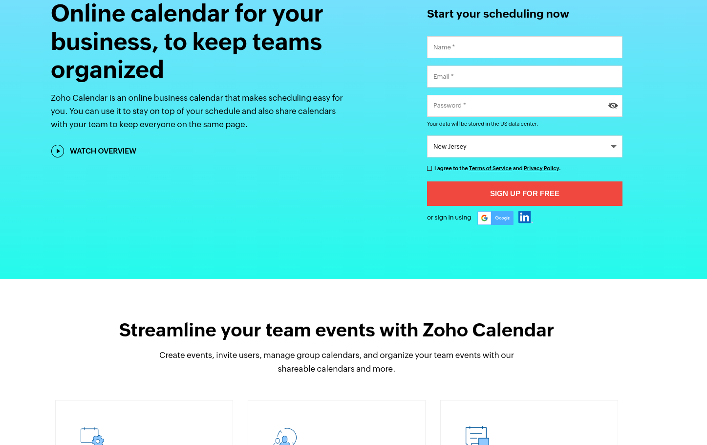 Zoho Calendar