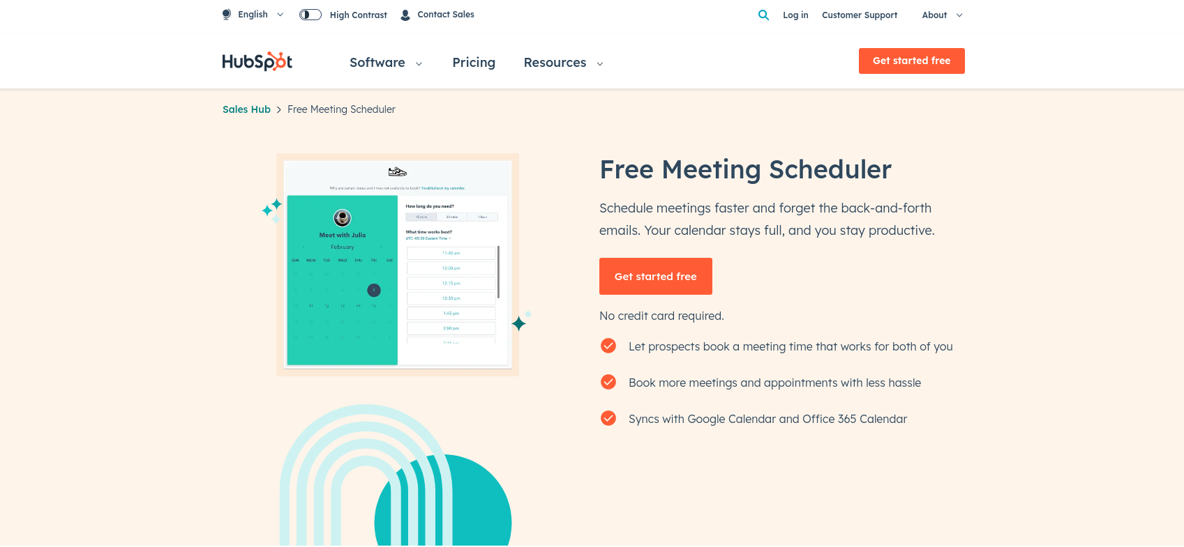 HubSpot Meetings Tool