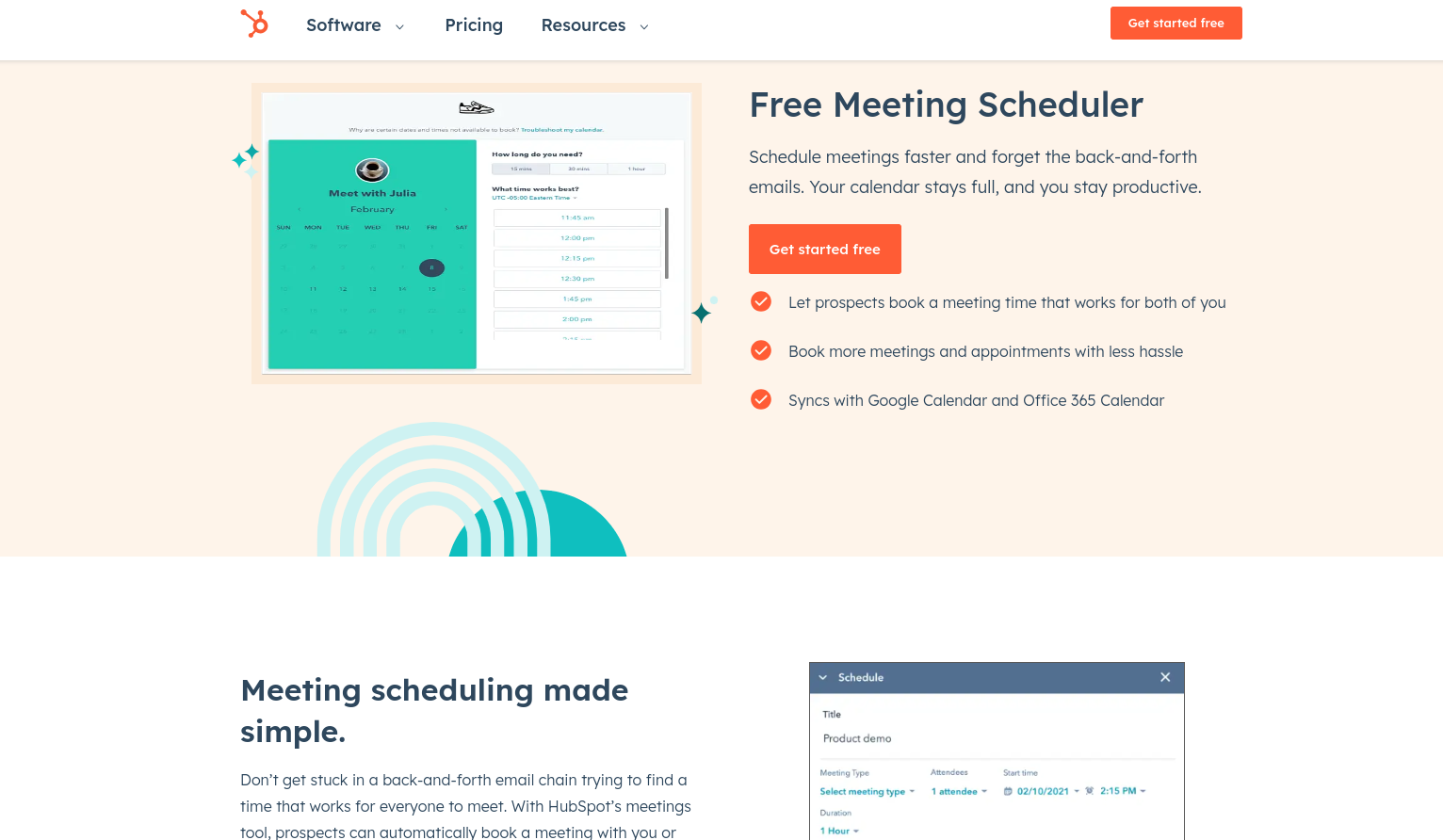 Hubspot Meetings Tool